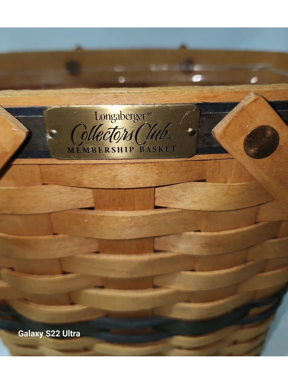 Longaberger Collectors Club Charter Membership Basket with Handles 1999